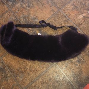 Purple Faux fur shall from NY&company